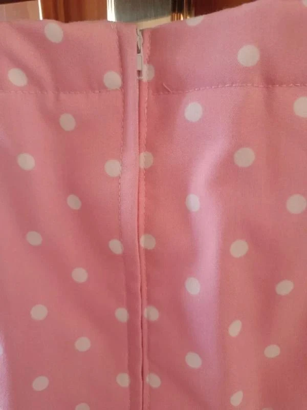 Roze flamenco-/gypsyrok met stippen + bijpassende tas - maat 12 jaar – photo 7